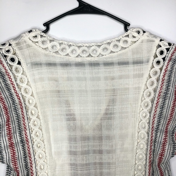 Buckle Gimmicks Embroidered Boho Top Size XS - Picture 8 of 10